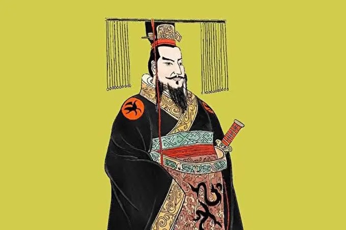 秦始皇画像，他将商鞅奠定的制度推广到了整个帝国